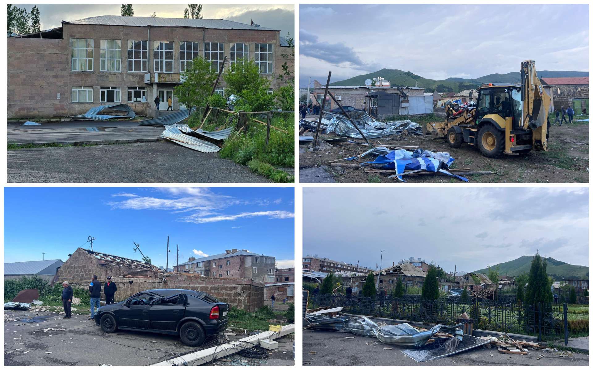 Ապարանում պտտահողմի հետևանքով առաջացած ավերածությունները ահռելի են․ համայնքապետարան