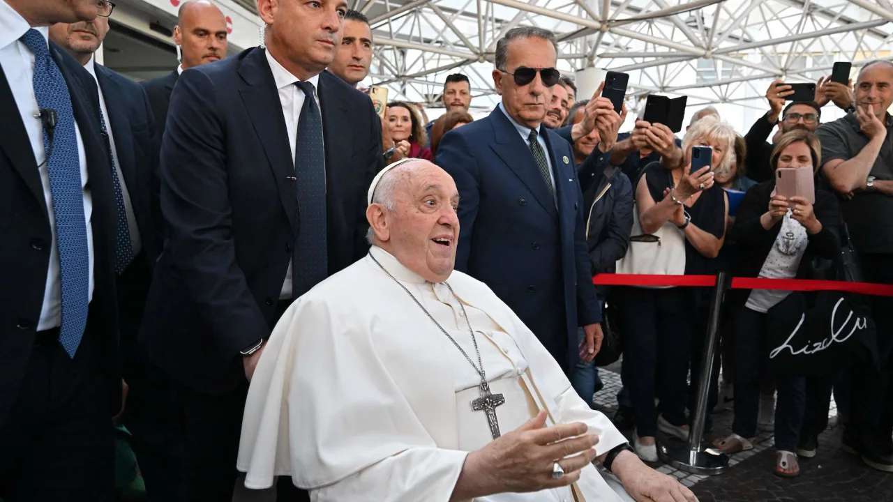 The Pope has been discharged from the hospital