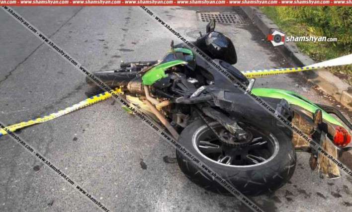 Мотоцикл Hayasa и Opel столкнулись в Ереване