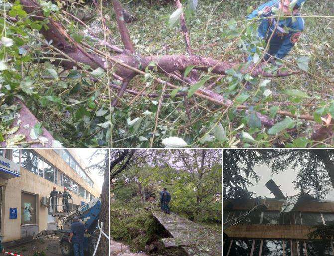 Վնասներ՝ քամու և անձրևի հետևանքով