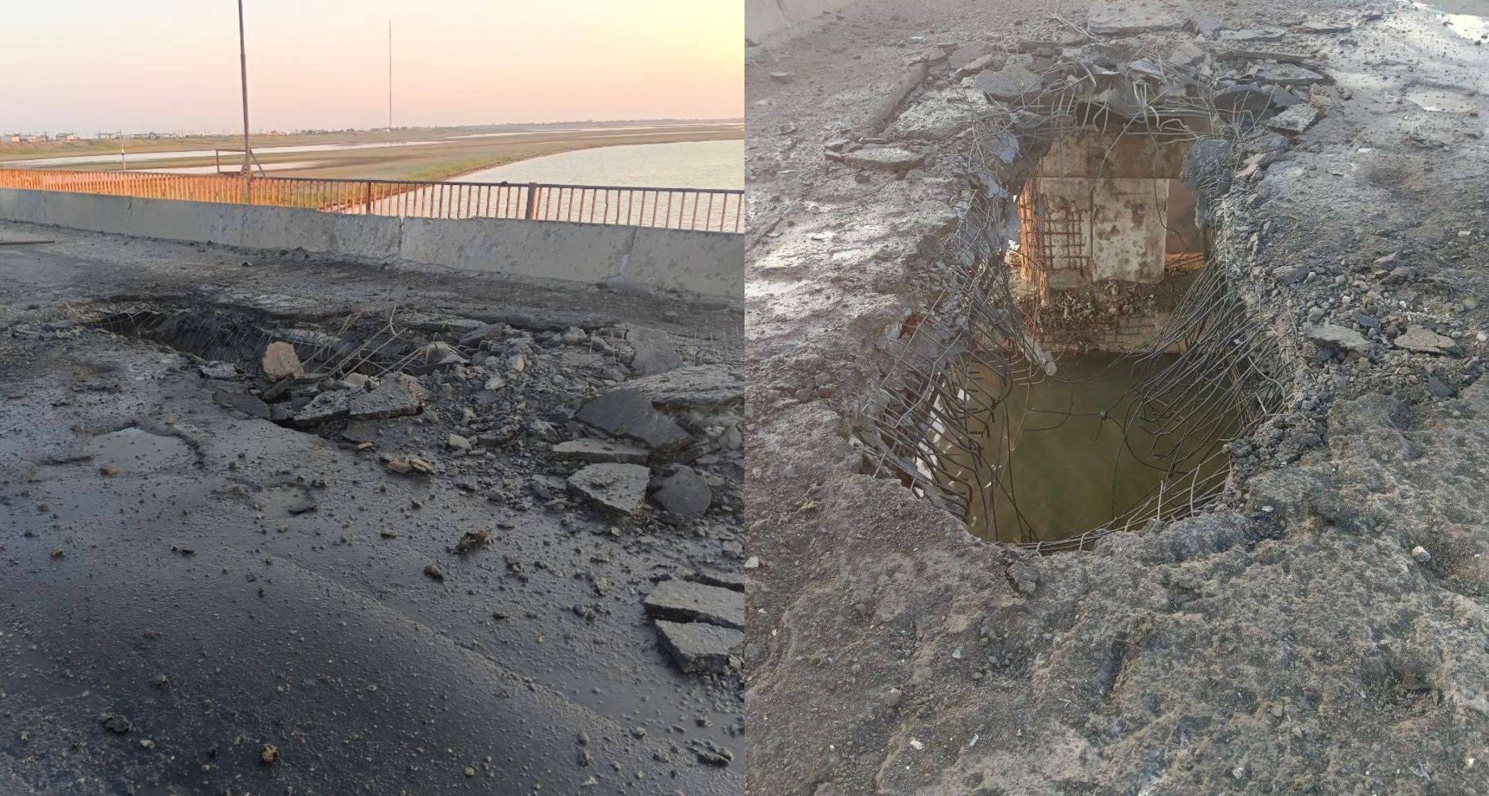 Ukraine has shelled the bridges of Crimea