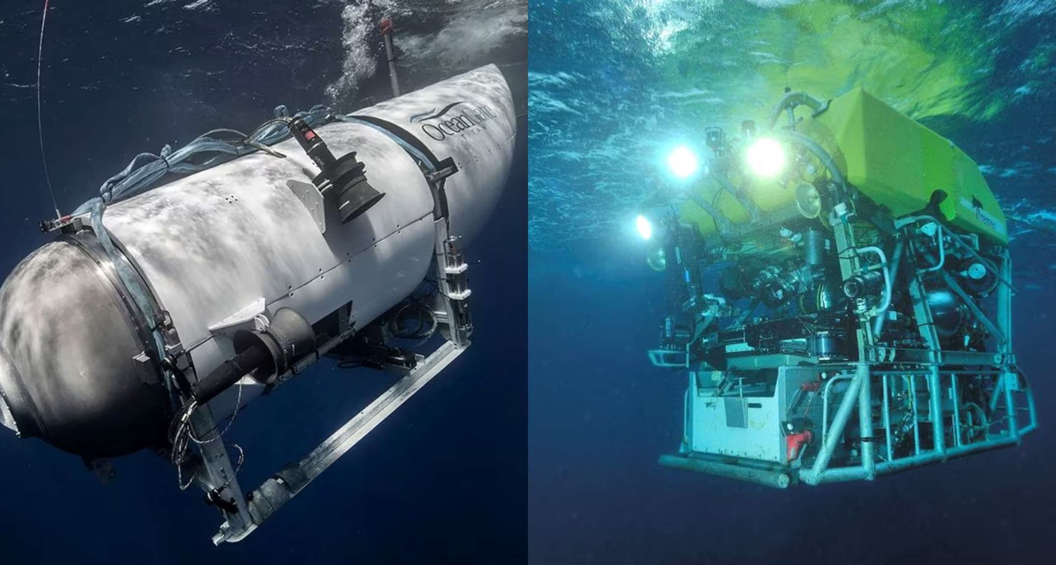 The Titanic bathyscaphe exploded; the wreckage was found 500 meters from where the Titanic went down