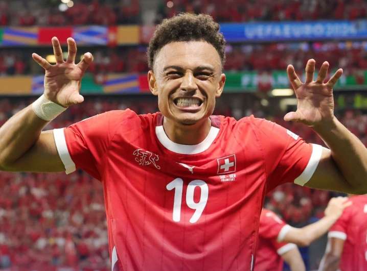 Euro 2024: First half; Switzerland - Germany: 1:0
