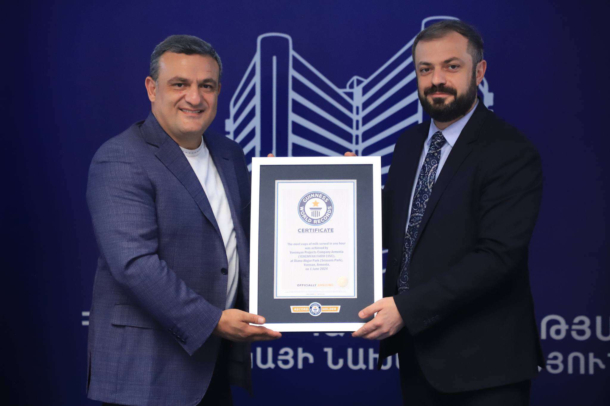 "Yeremyan Projects" presented its new Guinness world record to Armenia
