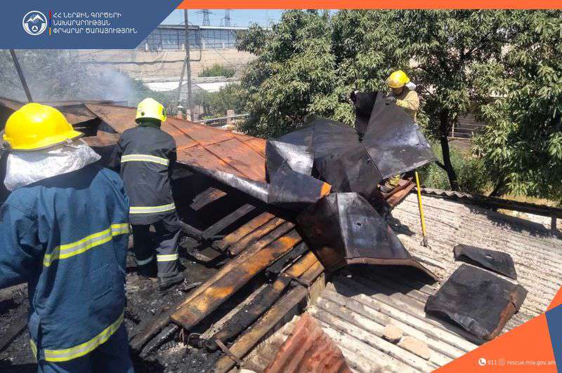 Հրդեհ Արգավանդ գյուղում