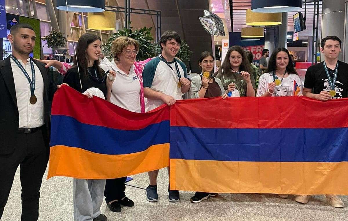 Students representing Armenia won 4 gold, 1 silver, 2 bronze medals