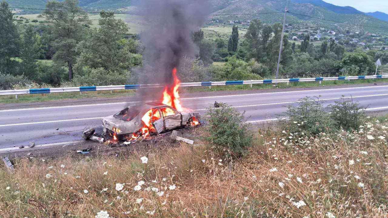 Պտղավան գյուղում այրվել է ավտոմեքենա