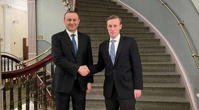 Armen Grigoryan dated Jake Sullivan. discussed security challenges