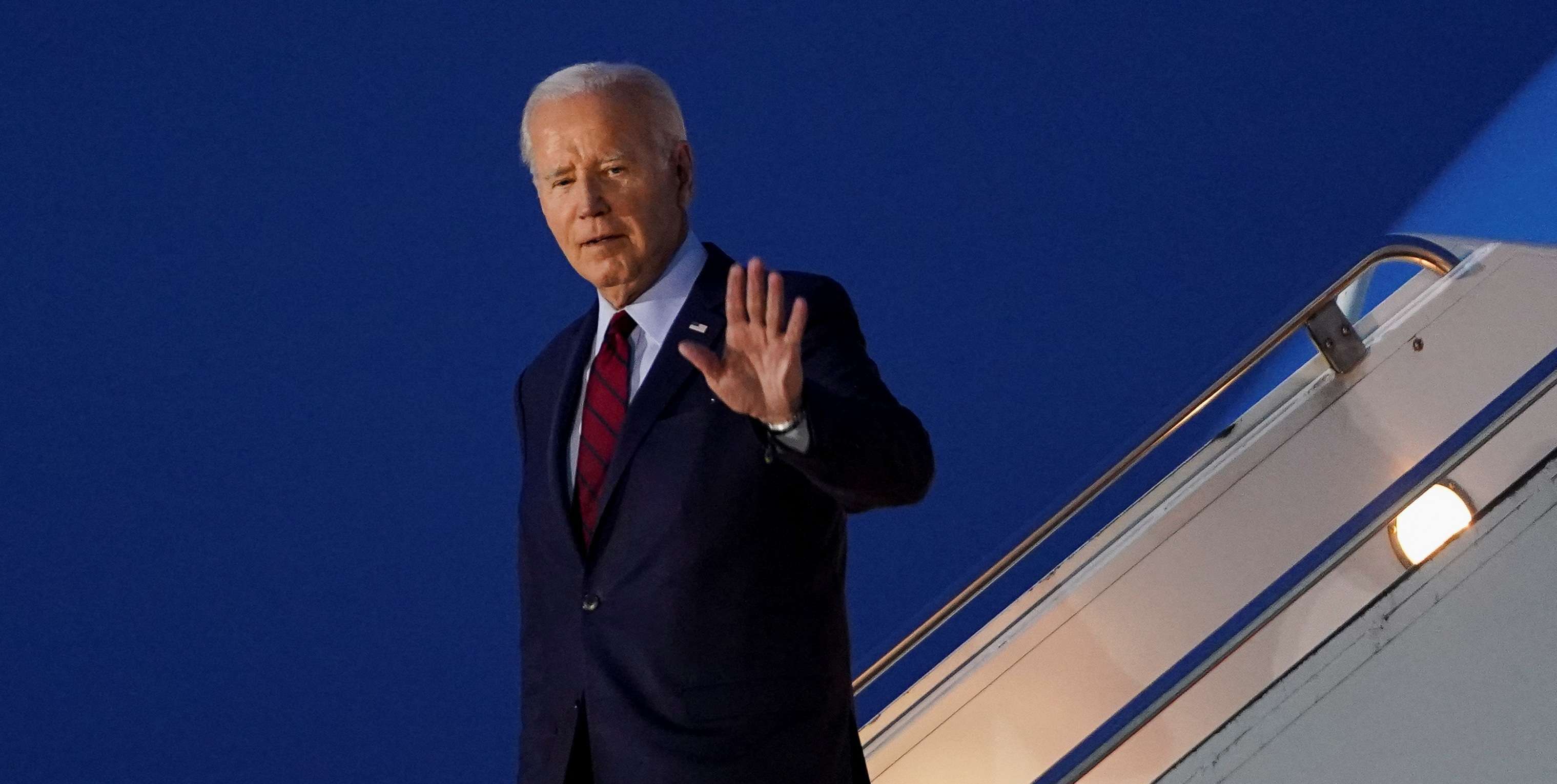 Biden arrived in London