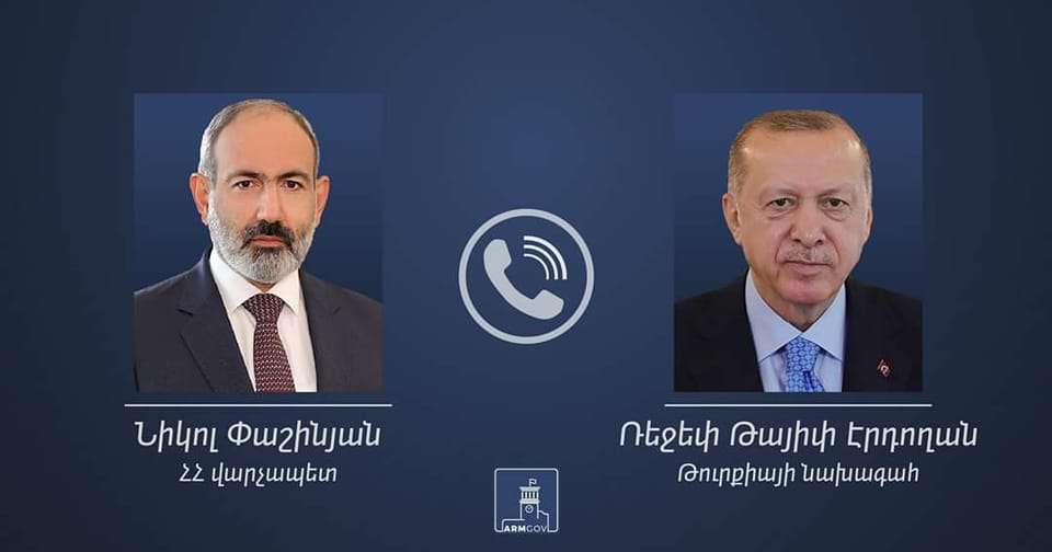 Փաշինյանը հեռախոսազրույց է ունեցել Թուրքիայի նախագահի հետ