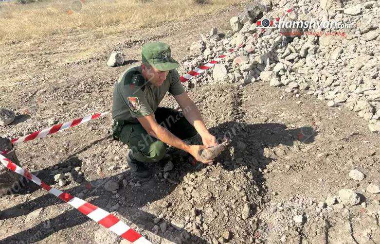 Բագրևանդ թաղամասում հայտնաբերվել է հակատшնկային արկ