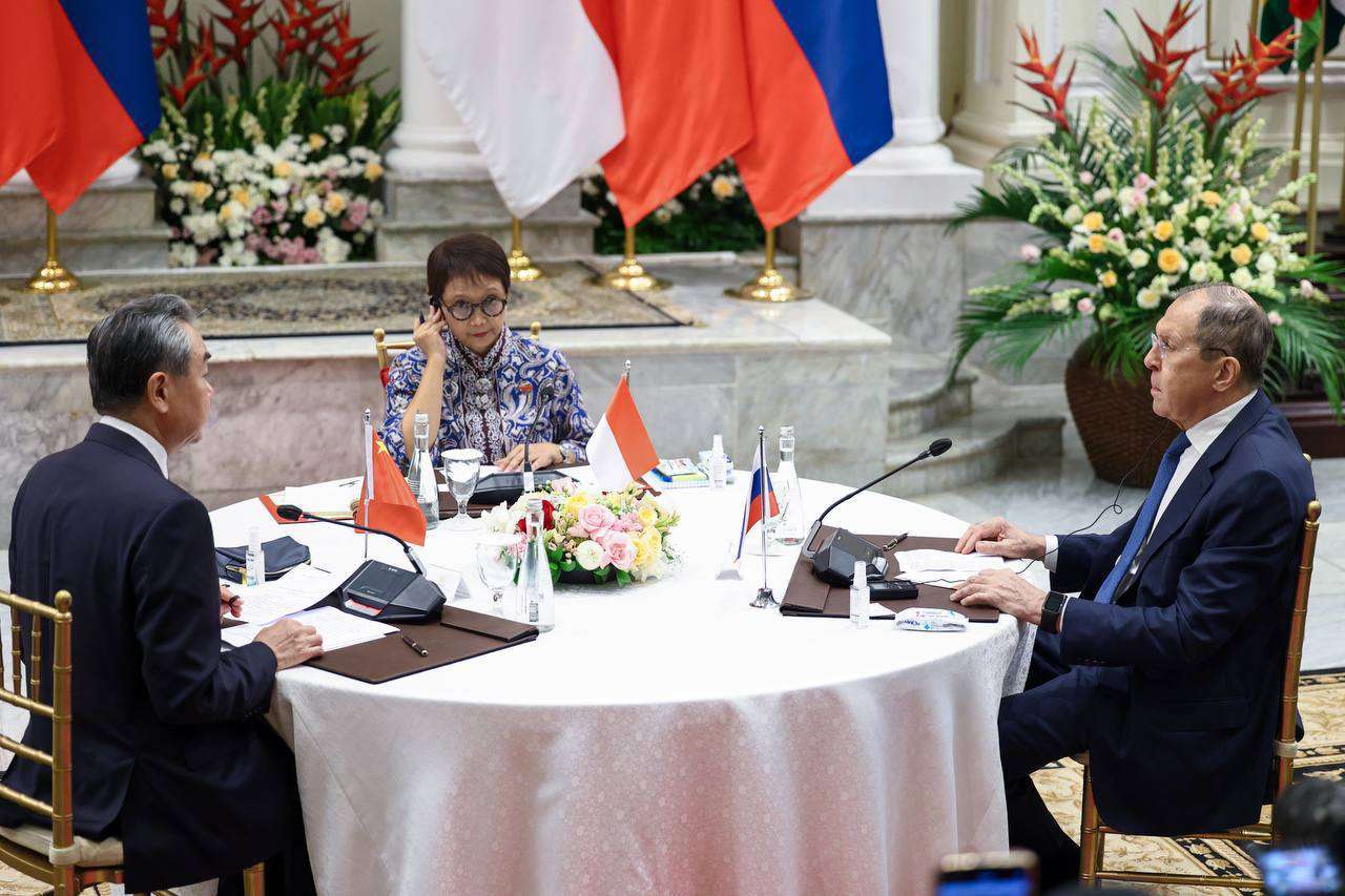 Foreign Ministers of China, Russia and Indonesia met