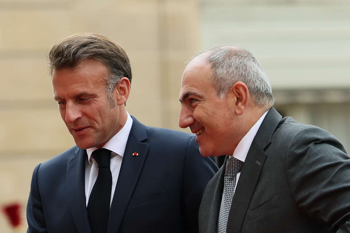 Macron wrote a post in Armenian