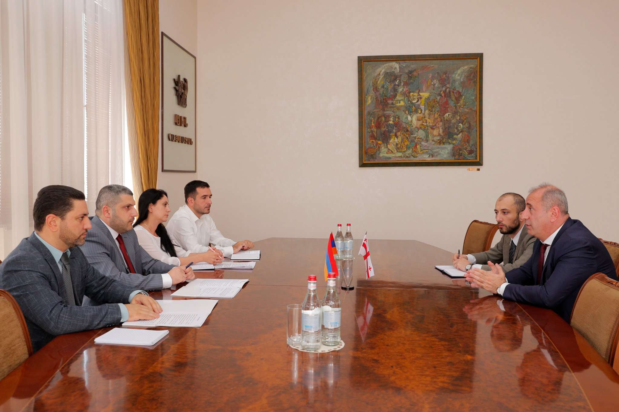 Армен Памбухчян принял временного поверенного в делах посольства Грузии в Армении