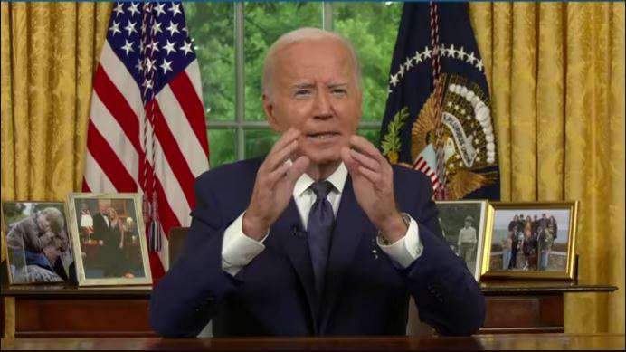 Biden called on Americans to curb their passions