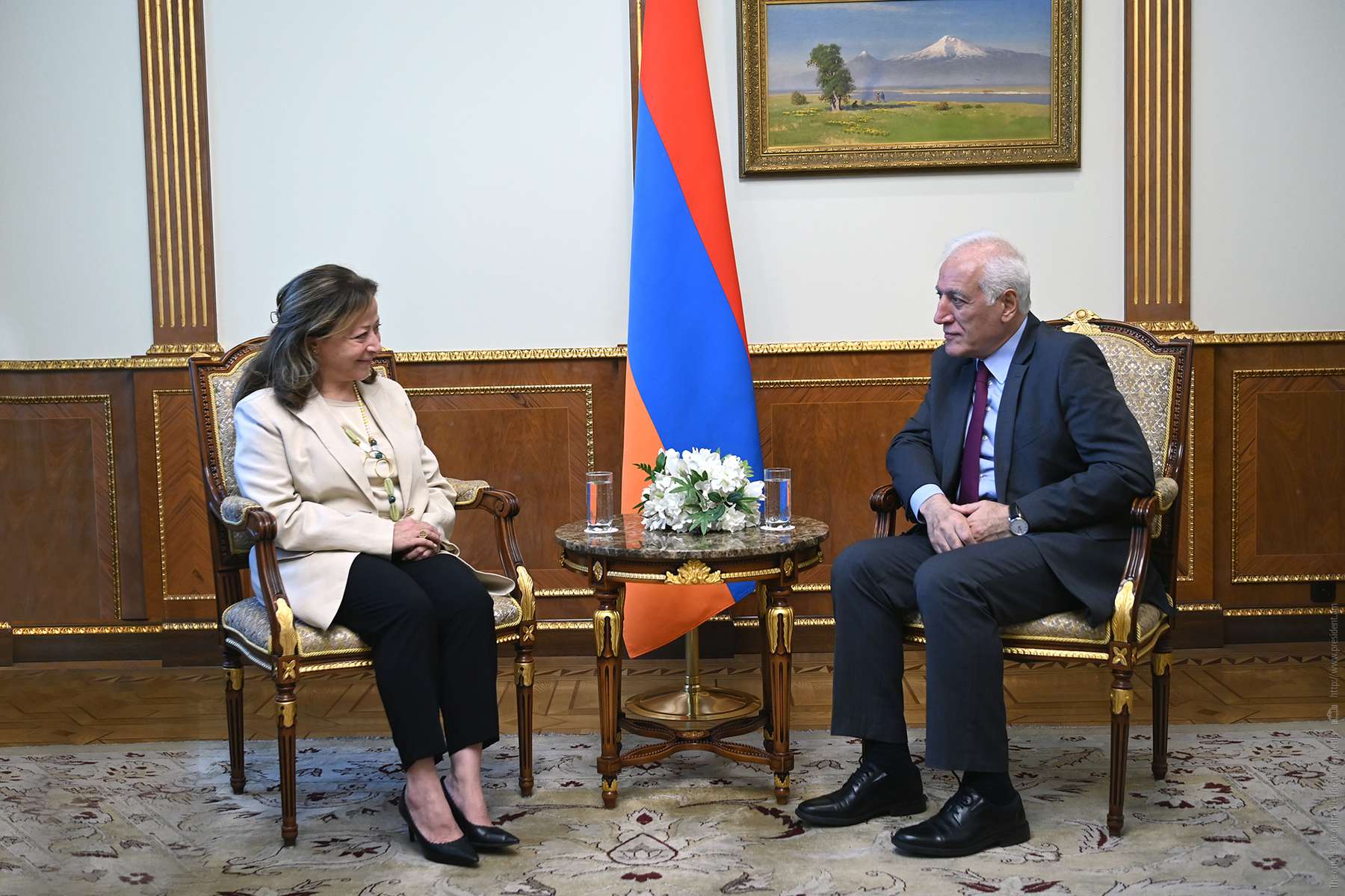 President Vahagn Khachaturyan received the Ambassador of Lebanon to the Republic of Armenia
