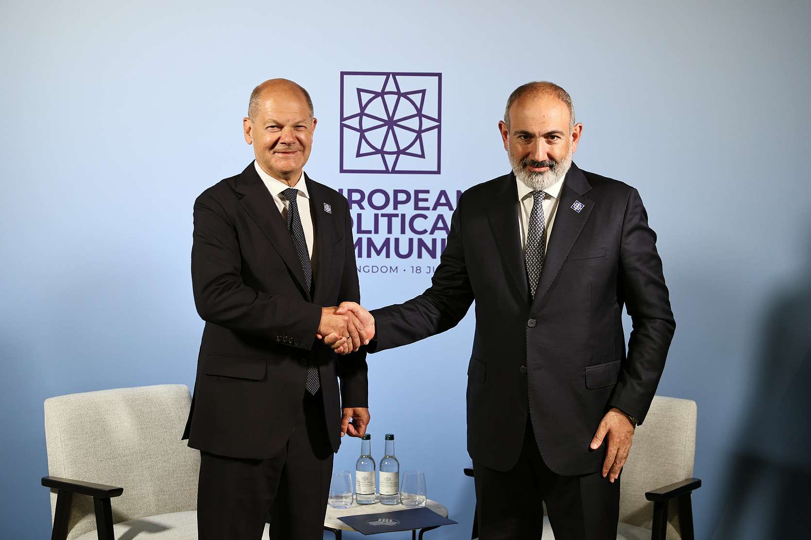 Nikol Pashinyan and Olaf Scholz met