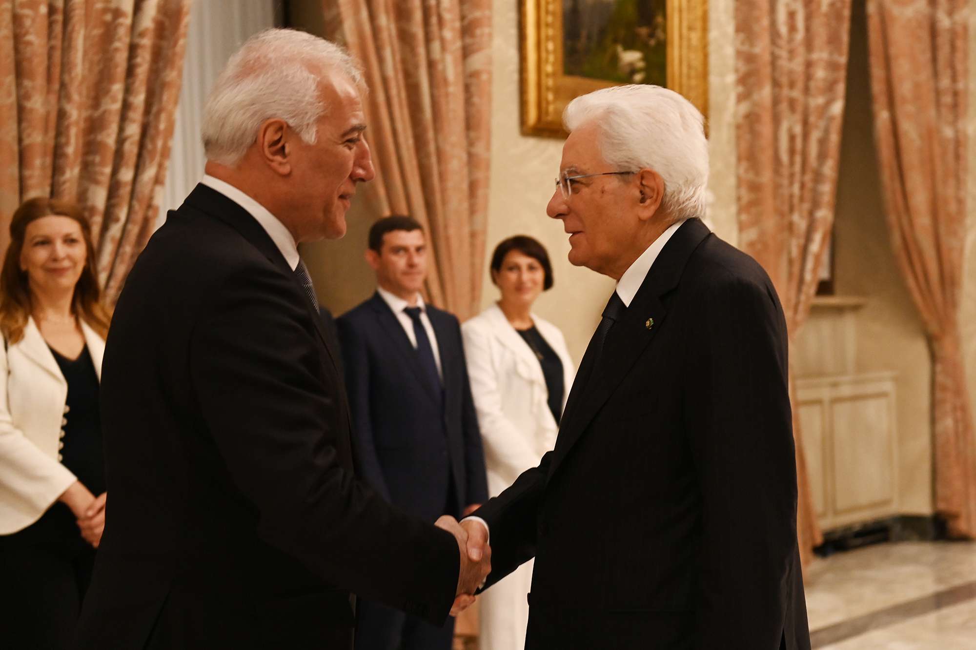 Vahagn Khachaturyan met with Italian President Sergio Mattarella