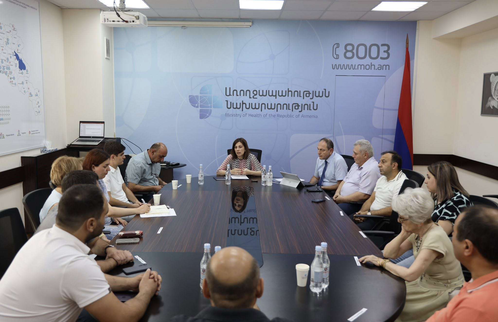 Ավանեսյանը հանդիպել է Վերակենդանացման և ինտենսիվ թերապիայի բաժանմունքի ղեկավարների հետ