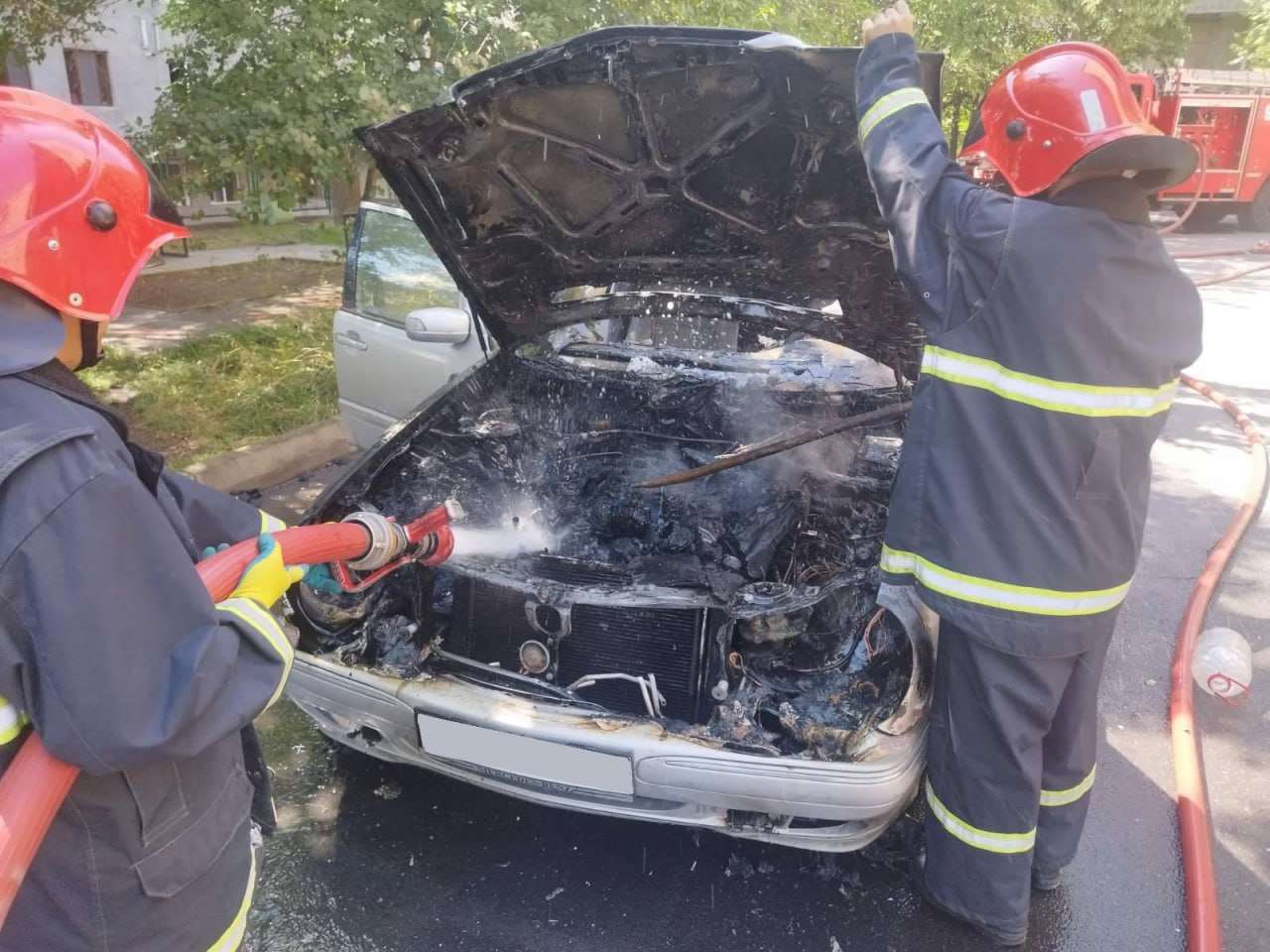 Դավթաշենում մեքենա է այրվել