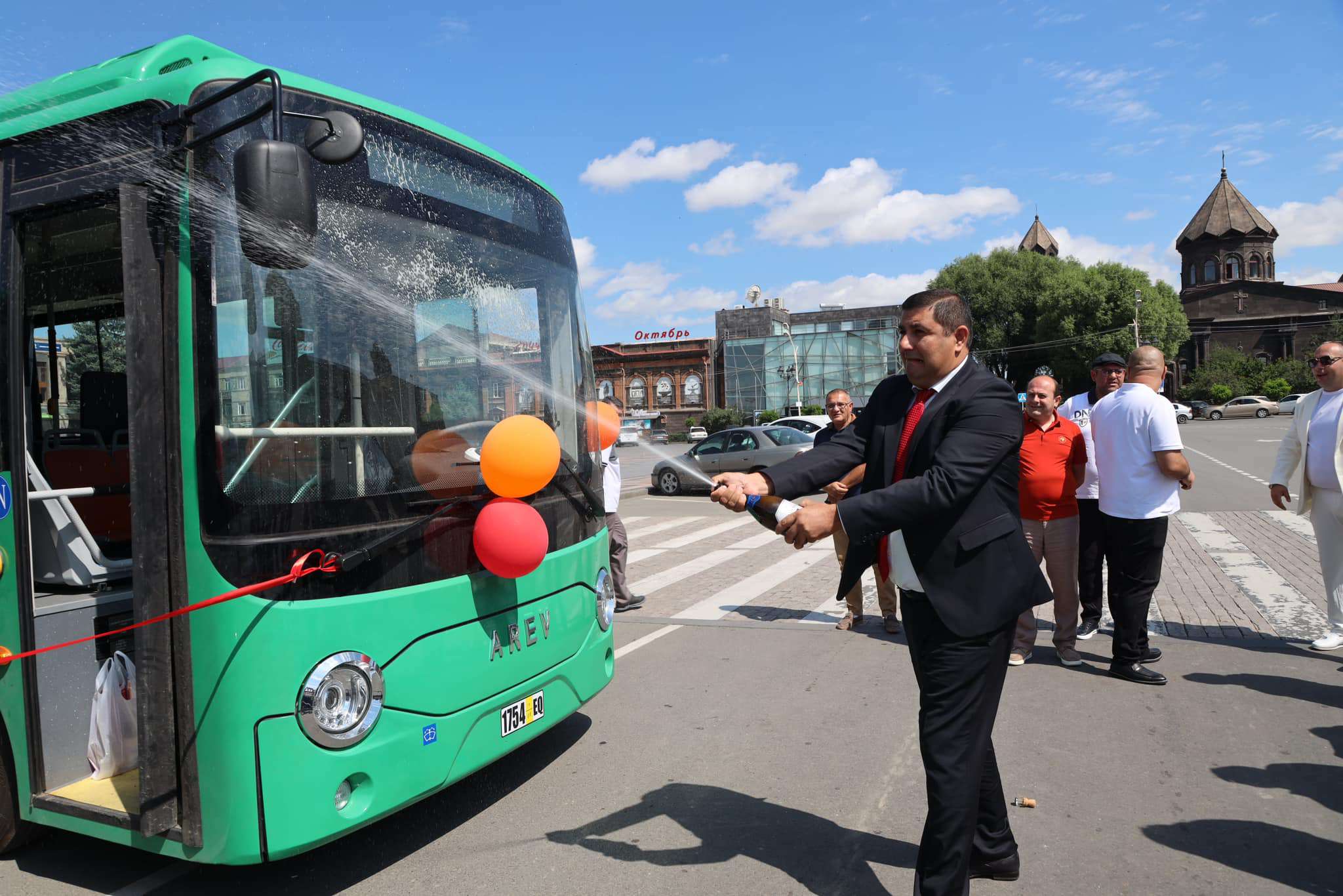 Էլեկտրական ավտոբուսներ Գյումրիում