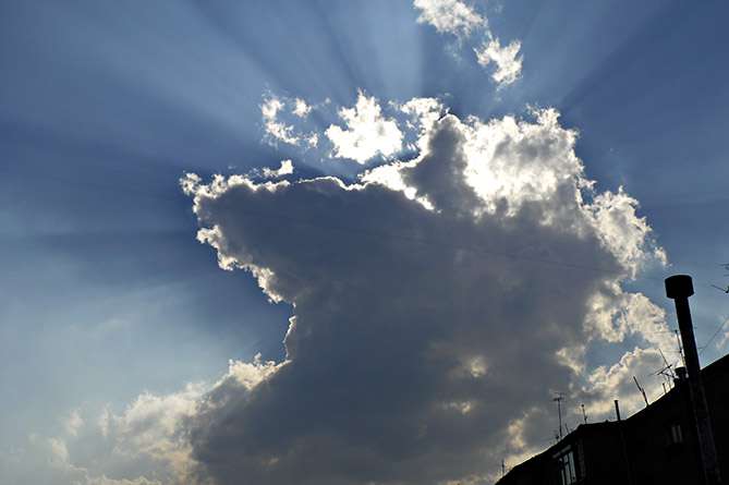 Precipitation is expected, and hail is also possible in isolated areas