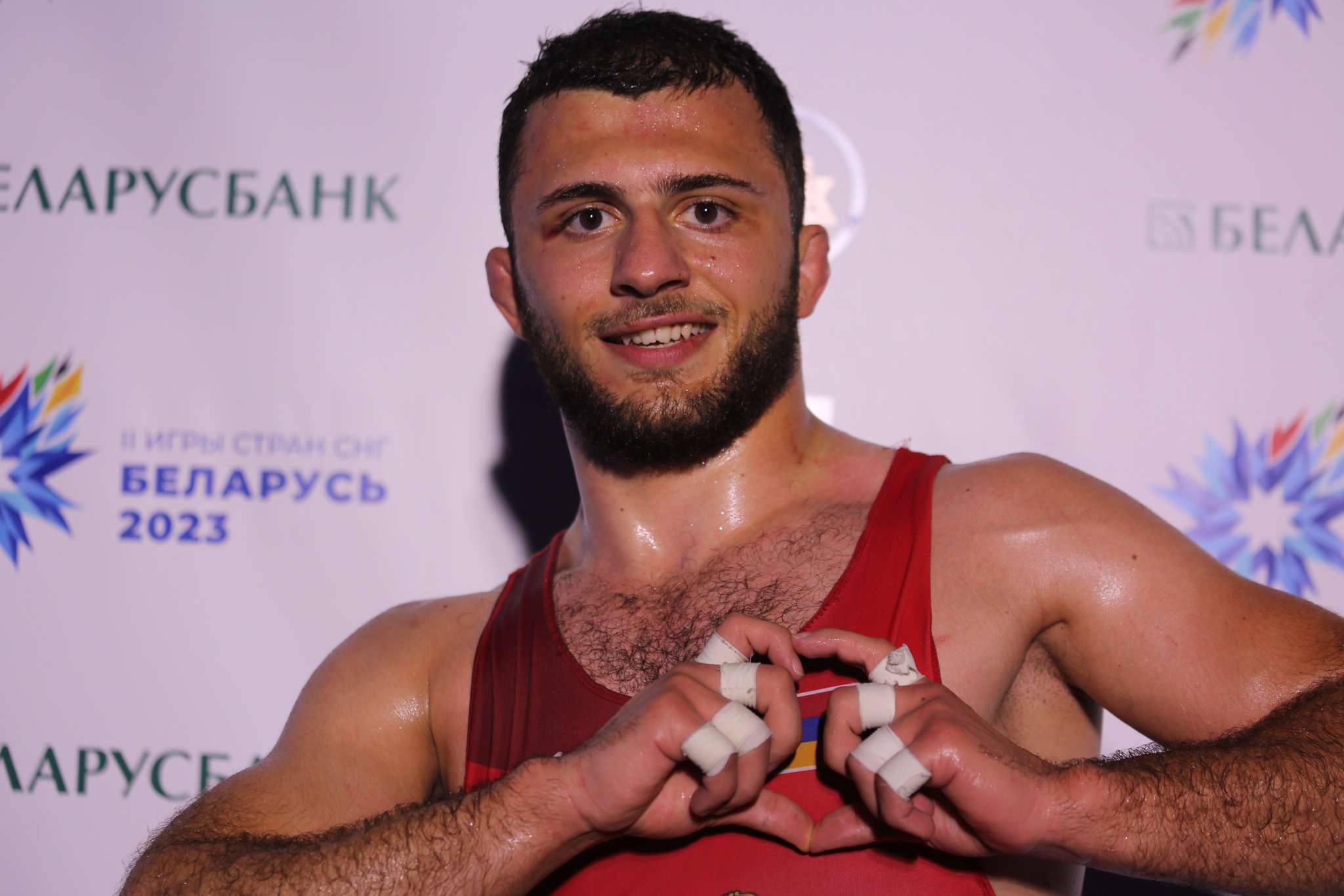 Борец Саак Ованнисян, чемпион вторых Игр СНГ