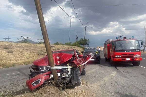 Ավտոմեքենան բախվել է սյանը․ կան տուժածներ