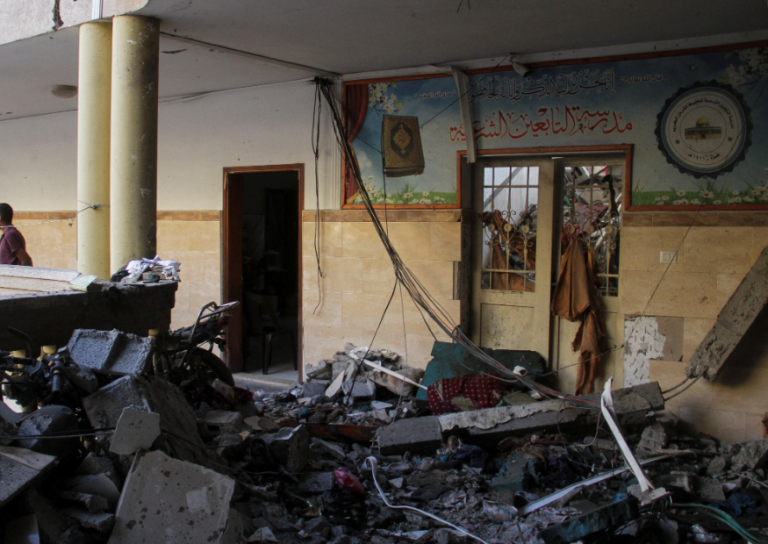 The UN has called for the protection of displaced people's facilities from attacks