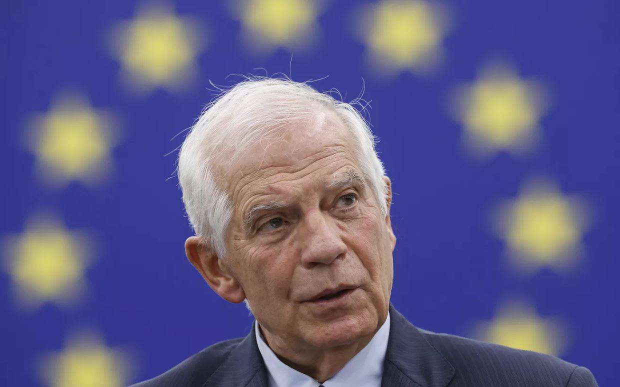 "Putin is now forced to fight on the territory of the Russian Federation." Borell