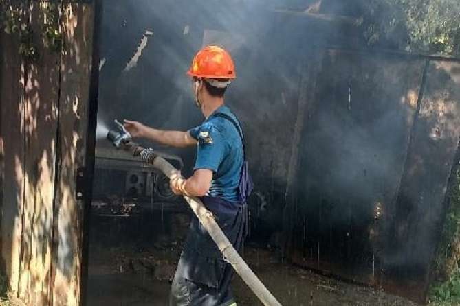 Հրդեհ՝ ավտոտնակում․ այրվել է VAZ մակնիշի ավտոմեքենա