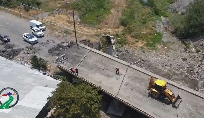Հիմնանորոգվում է Քասախ գետի վրայով անցնող կամուրջը