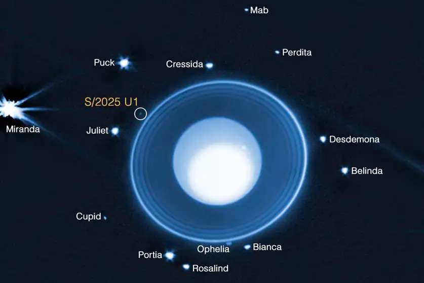 A new small moon has been discovered around Uranus