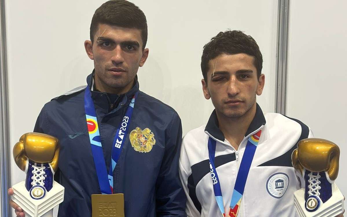 The Armenian boxer even crushed the Azerbaijani athlete with an injury