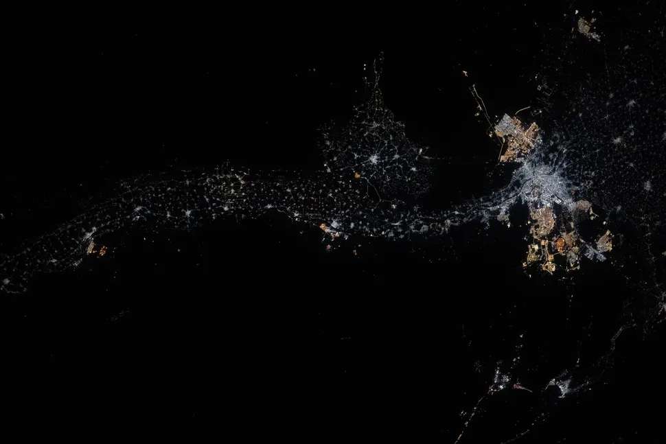 Nile River shining from space: Astronaut's stunning shot