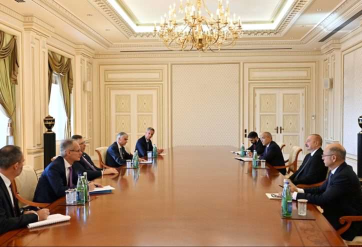 Aliyev received the director of French Total Energies
