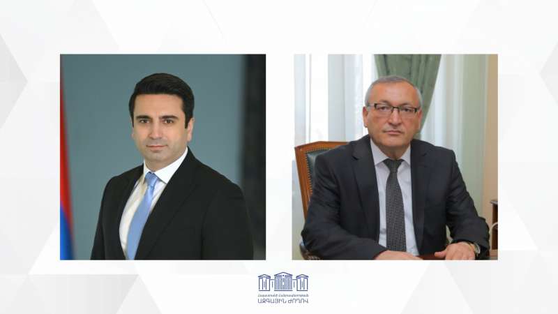 Мы как никогда должны быть едины, сплочены и сильны. Ален Симонян спикеру Национального Собрания Арцаха