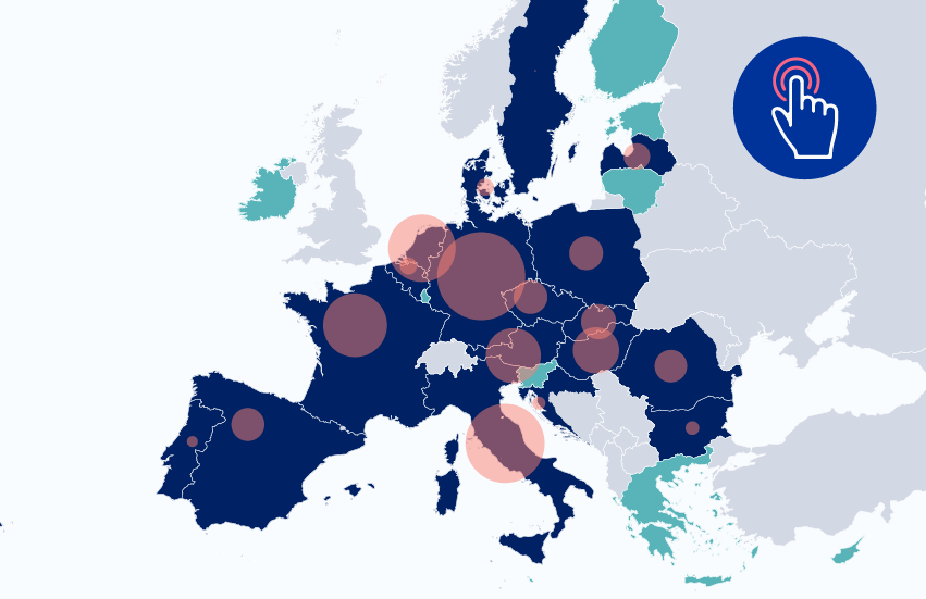 Which European countries store gas for the winter?