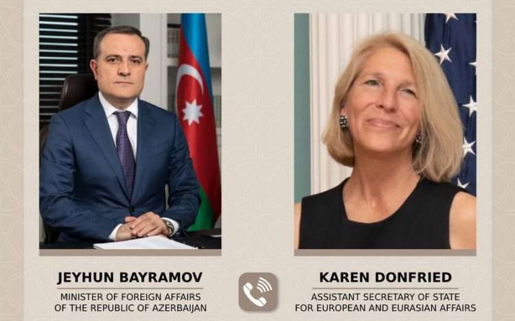 Jeyhun Bayramov and the US Deputy Secretary of State had a telephone conversation