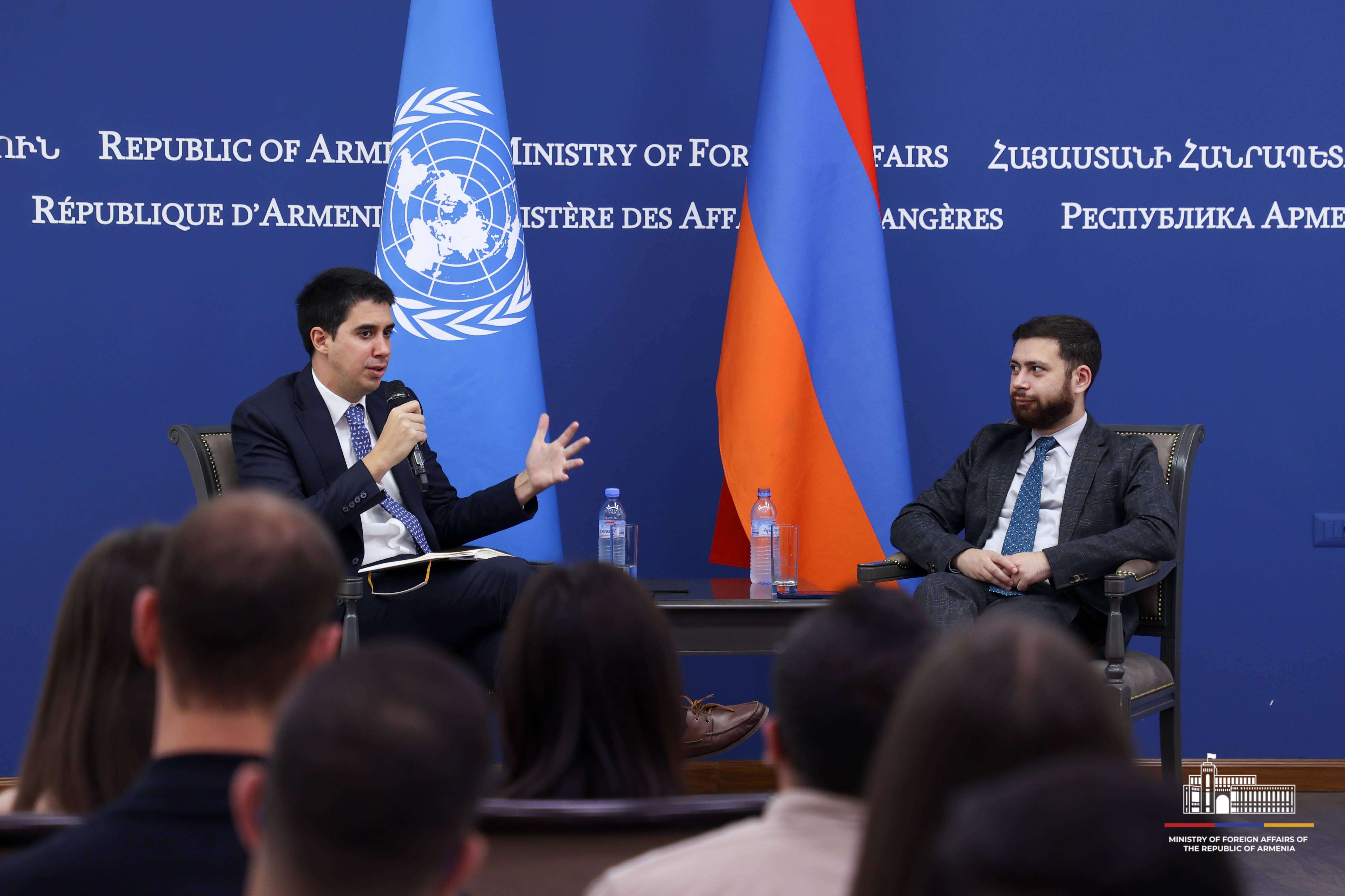 Վահան Կոստանյանը կարևորել է ՄԱԿ գրասենյակի հետ համագործակցությունը