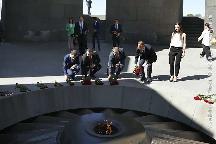 The Chairman of the Legislative Assembly of St. Petersburg paid tribute to the memory of the victims of the Armenian Genocide