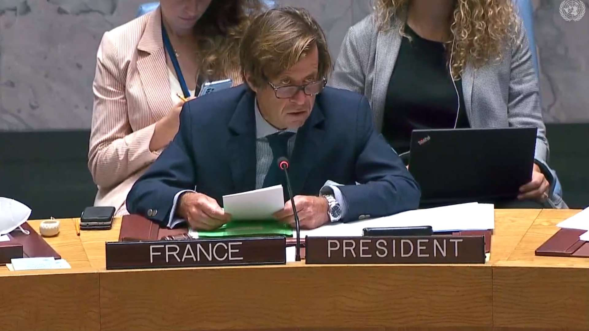 "We call on Azerbaijan to withdraw its troops to the withdrawal position." Representative of France