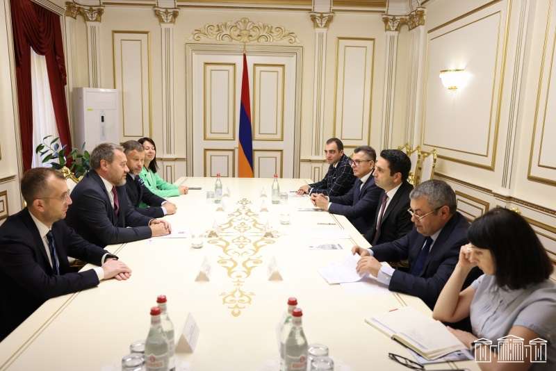 Ալեն Սիմոնյանը Պետերբուրգի Օրենսդիր ժողովի նախագահին է ներկայացրել ադրբեջանական ագրեսիայի մանրամասները