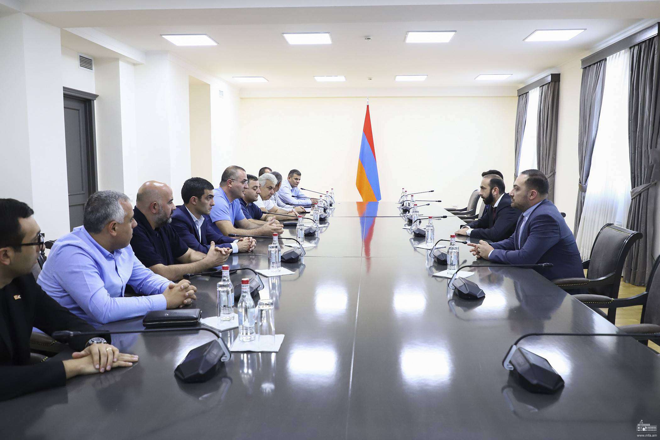 Mirzoyan and Artsakh NA deputies discussed a wide range of issues related to the settlement of the Nagorno-Karabakh conflict