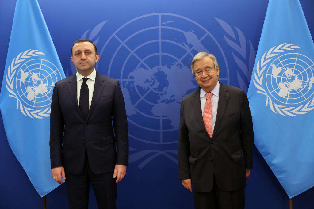 Վրաստանի վարչապետն ու ՄԱԿ գլխավոր քարտուղարը քննարկել են տարածաշրջանային իրավիճակը