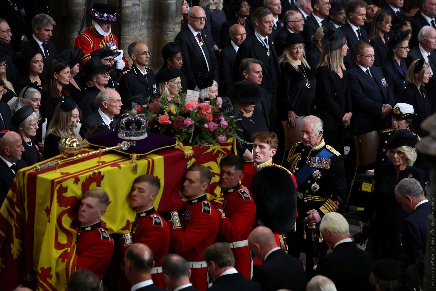 The President attended the funeral of Elizabeth II.