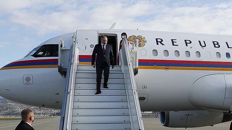 Nikol Pashinyan left for France