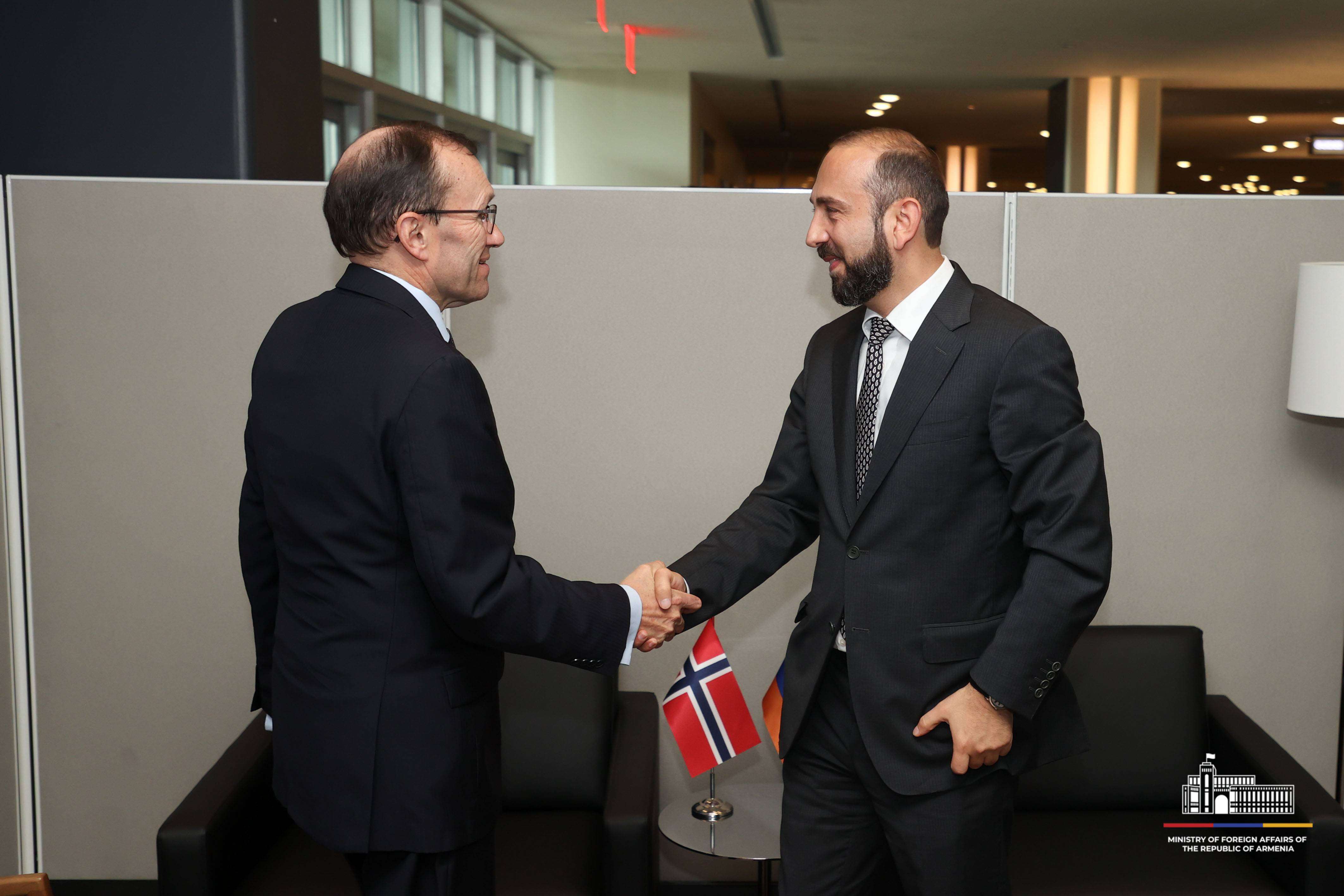 The process of deepening the RA-EU partnership was discussed with the Minister of Foreign Affairs of Norway