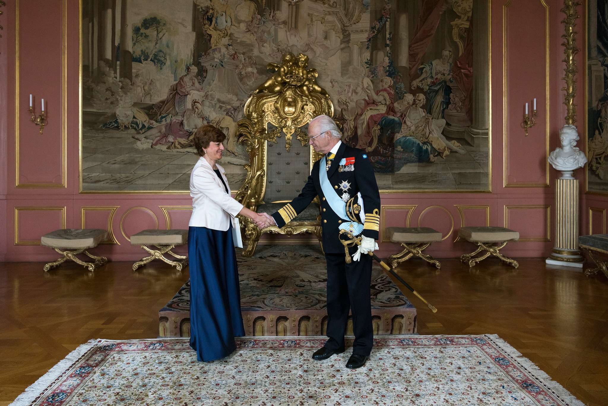 Anna Aghajanyan presented his credentials to the King of Sweden