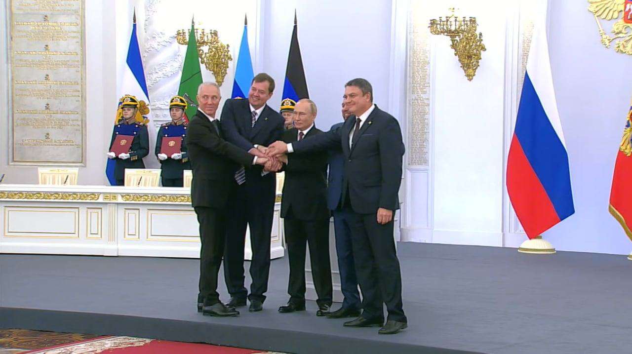 Putin signed the agreement to join the occupied territories of Ukraine to the Russian Federation